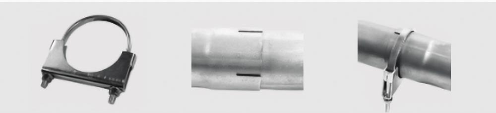 مشبك سرج عادم مسطح لتوصيل الأنابيب المشقوقة