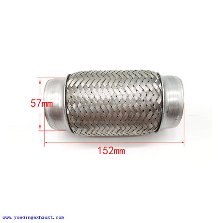 أنبوب عادم فليكس 2.25 'x 6 ' عالمي من الفولاذ المقاوم للصدأ المزدوج المزدوج