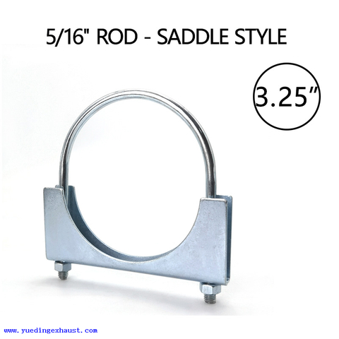 3.25 '3 1/4 بوصة شماعات العادم كاتم صوت U Bolt Clamp Iron Saddle