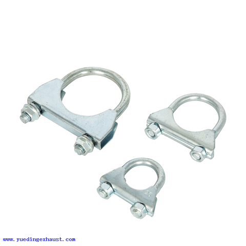 2.75 'العادم / كاتم الصوت المشبك 2-3 / 4 U-Bolt Clamp Saddle Style 3/8 Rod