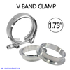 1.75 'V-BAND CLAMP + فلنشات كاملة من الفولاذ المقاوم للصدأ عادم توربو 45 مم