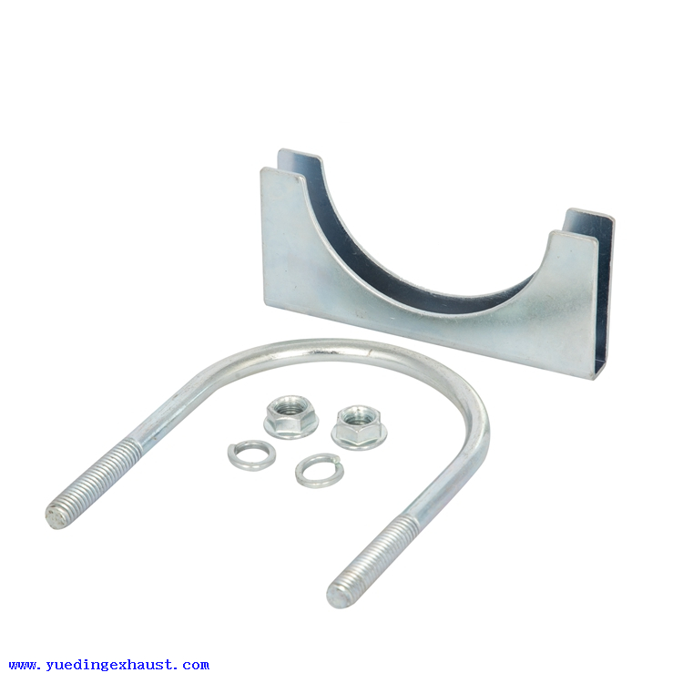 2.75 'العادم / كاتم الصوت المشبك 2-3 / 4 U-Bolt Clamp Saddle Style 3/8 Rod