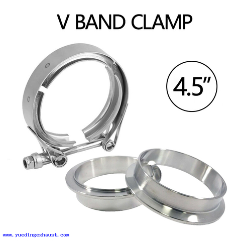 4.5 بوصة ID V-Band Clamp with Flange Kit ، الفولاذ المقاوم للصدأ