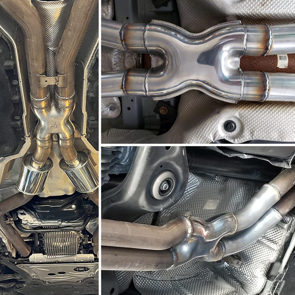 موصل محول أنبوب العادم X وY-Pipe