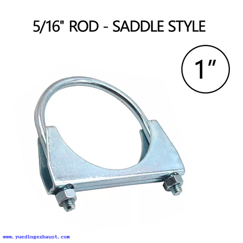 1 'العادم U-Bolt Clamp Round Bolt Double Saddle Exhaust Clamp