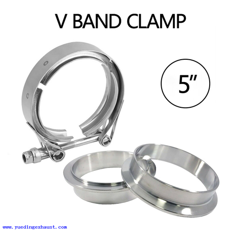 V Band Clamp Flange Assembly لأنابيب العادم OD 5 بوصة