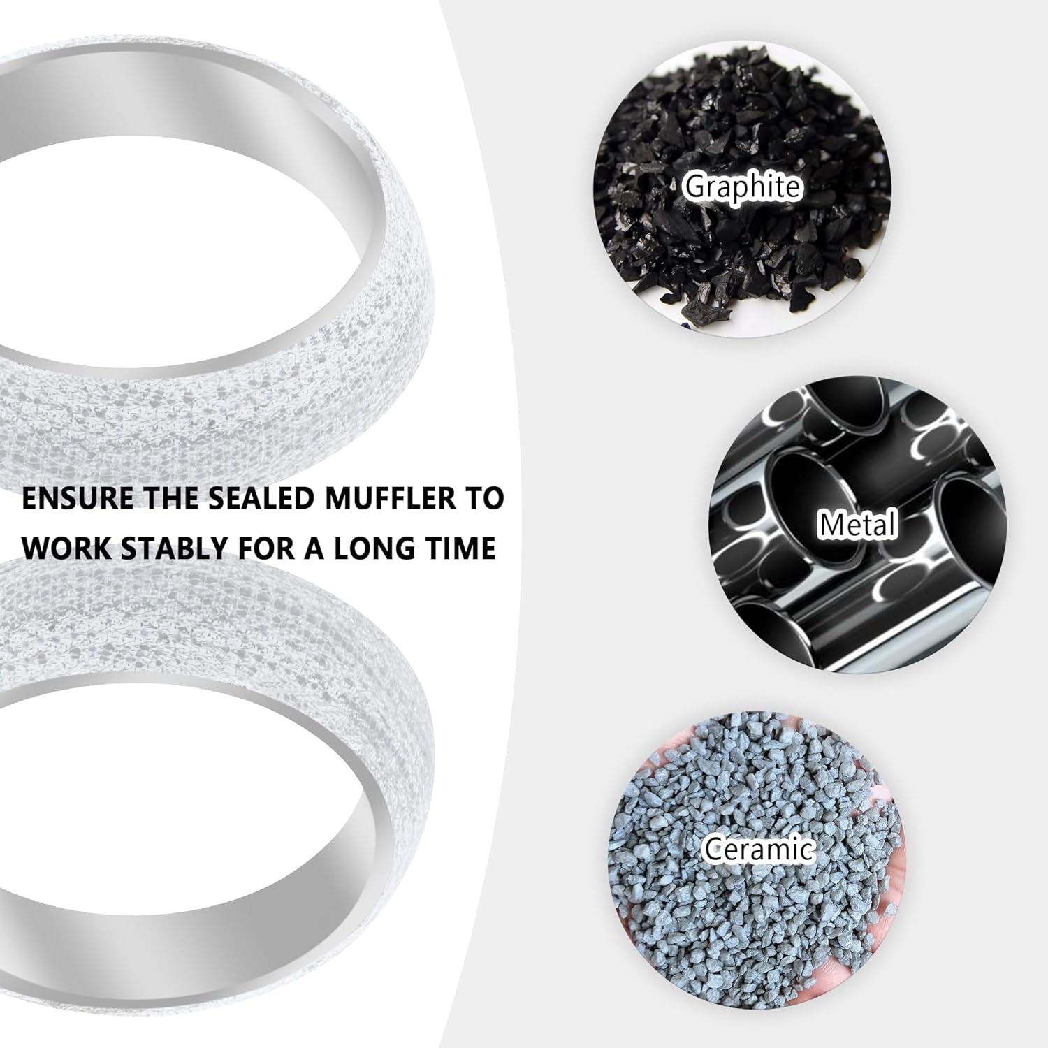 Donut Gasket Common materials حشية شفة كرة العادم