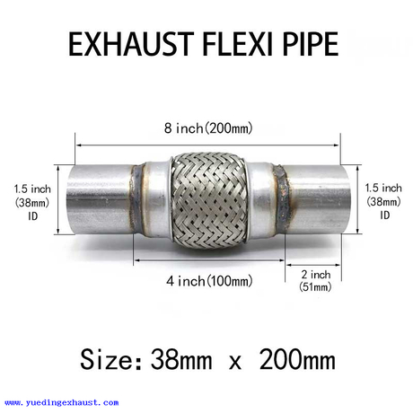 1.5 × 8 بوصة العادم flexi أنبوب أنابيب مرنة إصلاح الأنابيب
